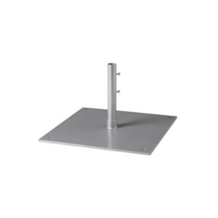 Steel Plate Umbrella Base, 24" Square, 1.5" Pole, Free Standing