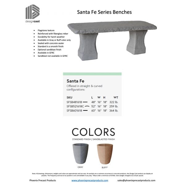 Santa Fe Series Benches