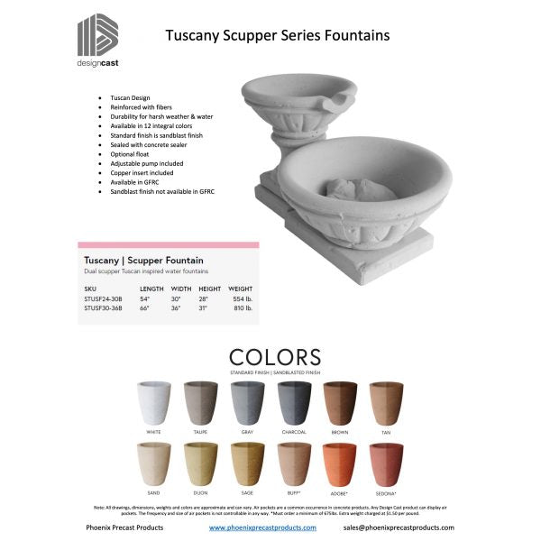 Scupper Wok Series Fountain