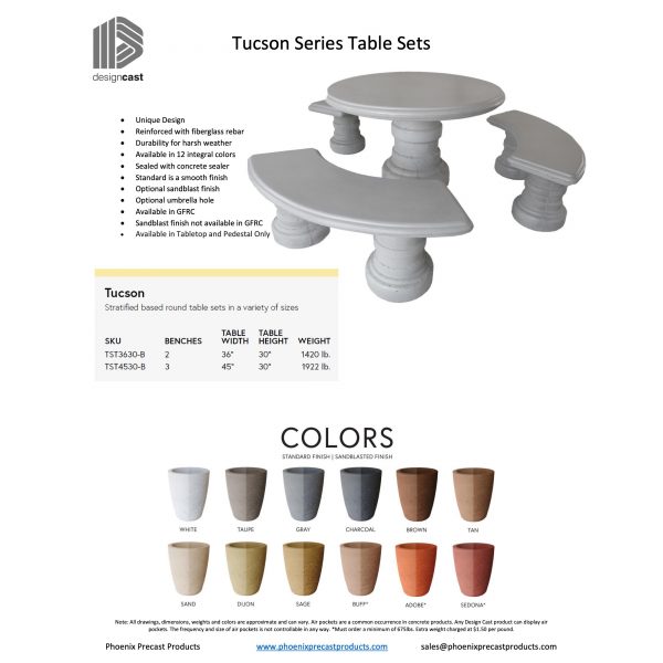 Tucson Series Round Table Set