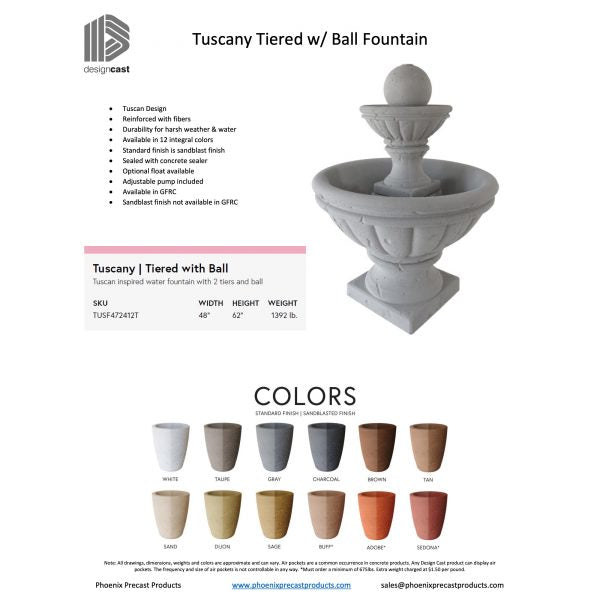 Tuscany Series Tiered Fountain