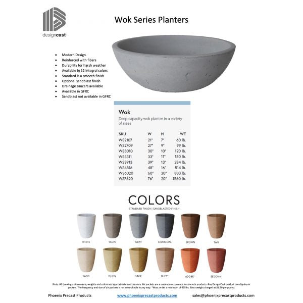 Wok Series Planters